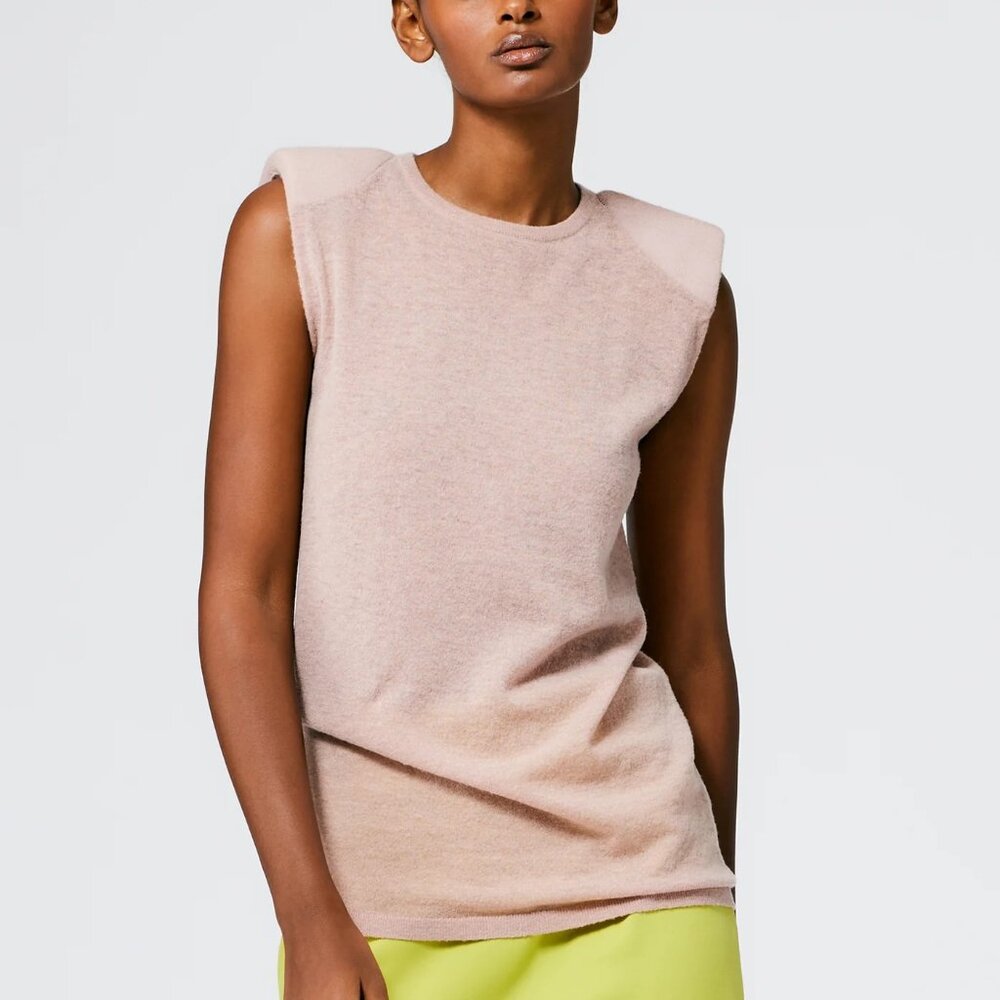 Tibi — Skinlike Mercerized Wool Tube Tank — Size XL
